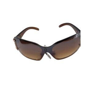 Womens Oversized Fashion Sunglasses‎ UV400 Protection Brown Gradient Lenses